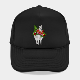 Llama Tropical Floral Hat