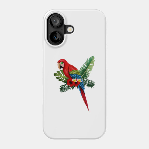 Parrot Floral Tropical Phone Case by logiamerch