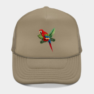 Parrot Floral Tropical Hat