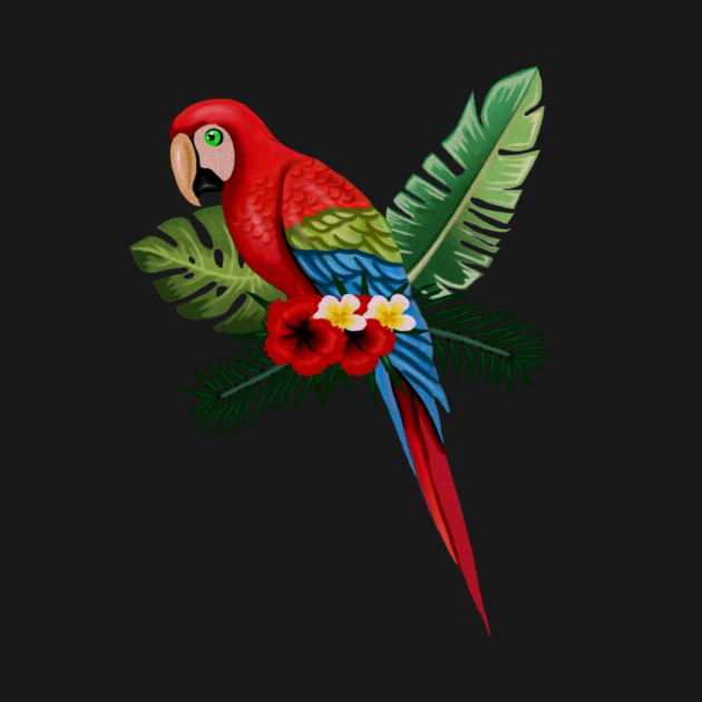 Parrot Floral Tropical by logiamerch