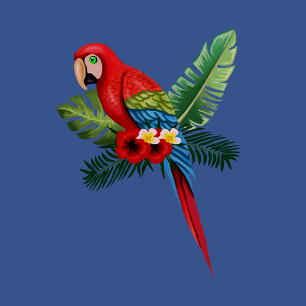Parrot Floral Tropical by logiamerch