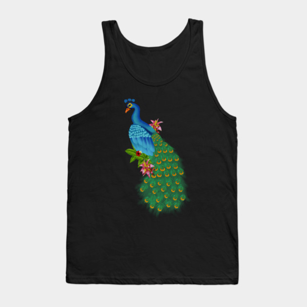Peacock Tropical Tank Top by logiamerch