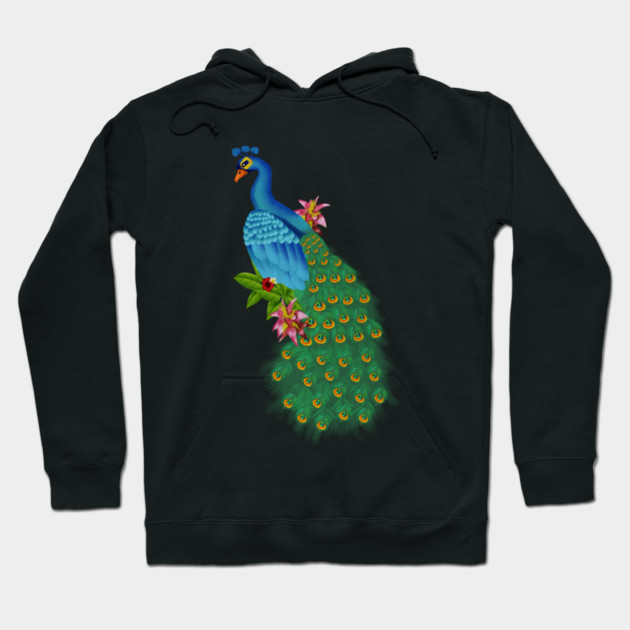 Peacock Tropical Hoodie by logiamerch