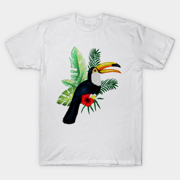 Toucan Bird Tropical T-Shirt by logiamerch