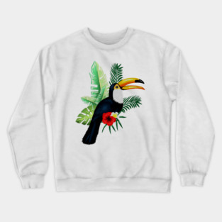 Toucan Bird Tropical Crewneck Sweatshirt