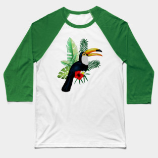 Toucan Bird Tropical Baseball T-Shirt