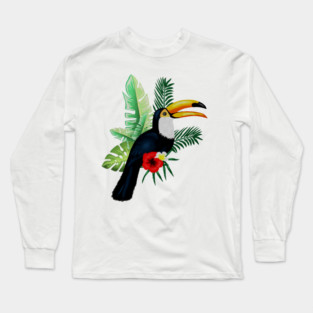 Toucan Bird Tropical Long Sleeve T-Shirt