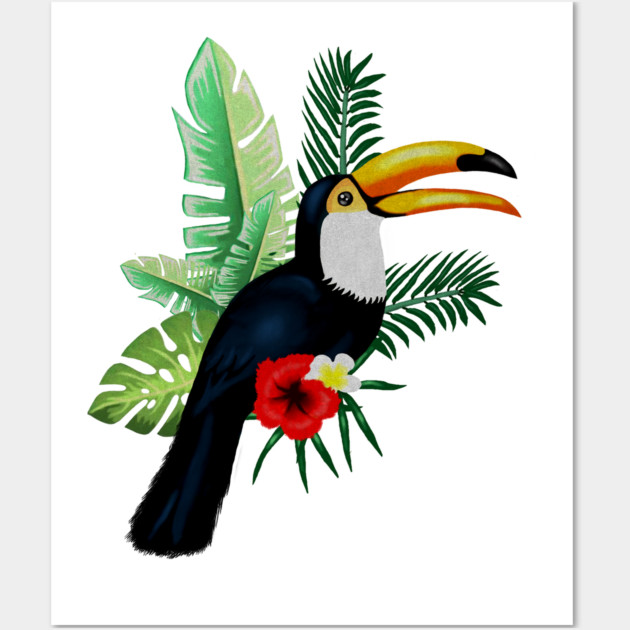 Toucan Bird Tropical Wall Art by logiamerch