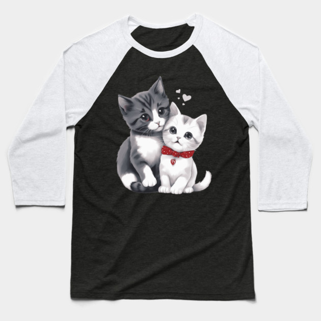 Baby American Shorthair Cat Baseball T-Shirt by animegirlnft