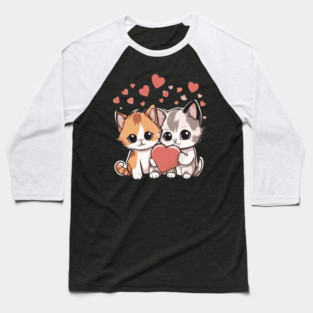 Calico Kitten Baseball T-Shirt