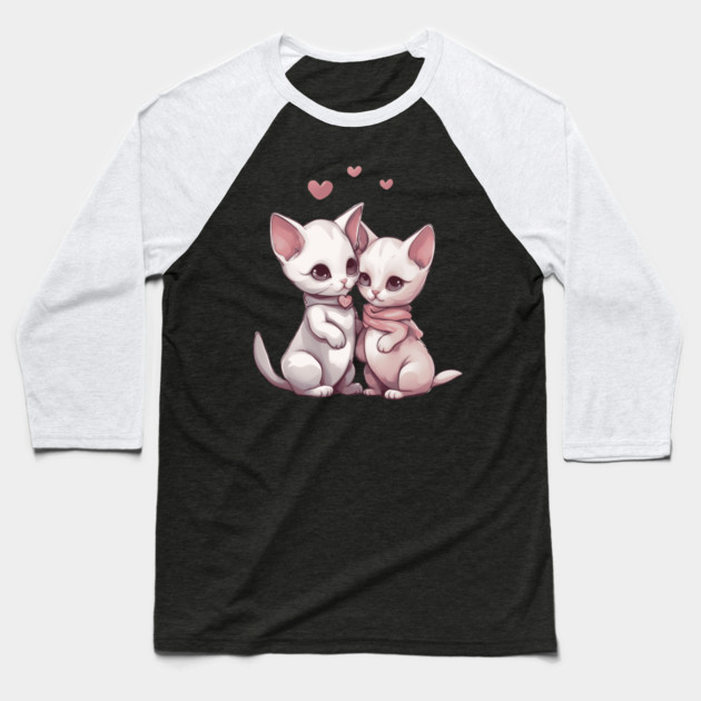 Hairless Kitten Baseball T-Shirt by animegirlnft