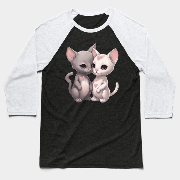 Egyptian Hairless Cat Baseball T-Shirt by animegirlnft