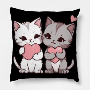 Kawaii Maine Coon Cat Pillow