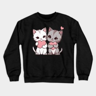 Kawaii Maine Coon Cat Crewneck Sweatshirt