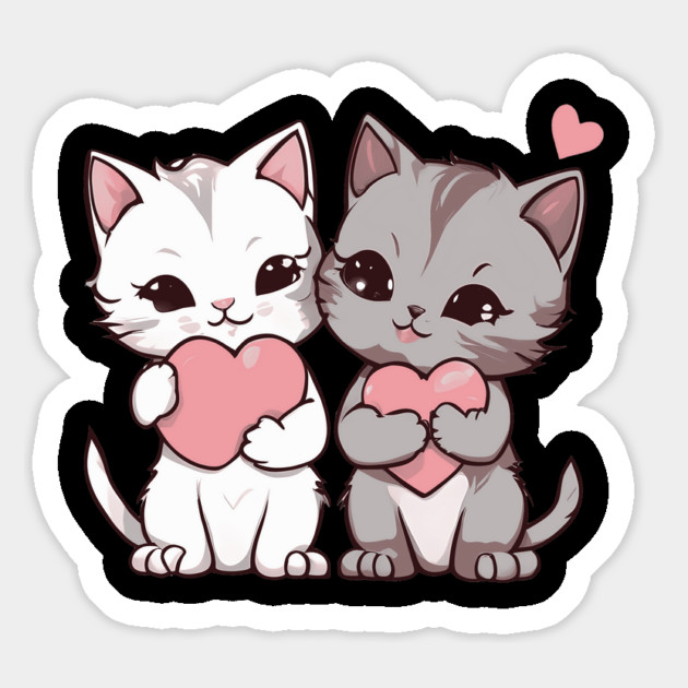 Kawaii Maine Coon Cat Magnet by animegirlnft