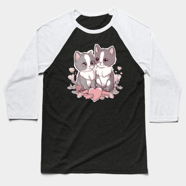 Maine Coon Kitten Baseball T-Shirt by animegirlnft