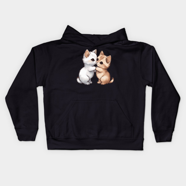 Cute Munchkin Cat Kids Hoodie by animegirlnft