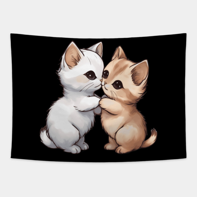 Cute Munchkin Cat Tapestry by animegirlnft