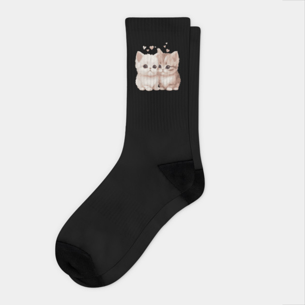 Cute Munchkin Kitten Socks by animegirlnft