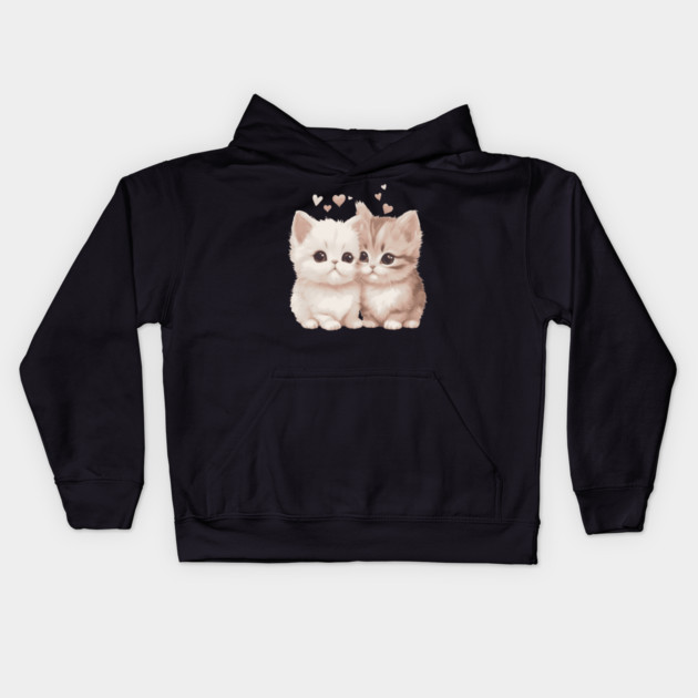 Cute Munchkin Kitten Kids Hoodie by animegirlnft