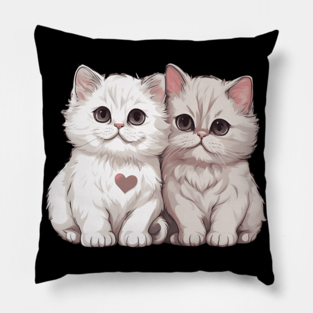 Baby Persian Cat Pillow by animegirlnft