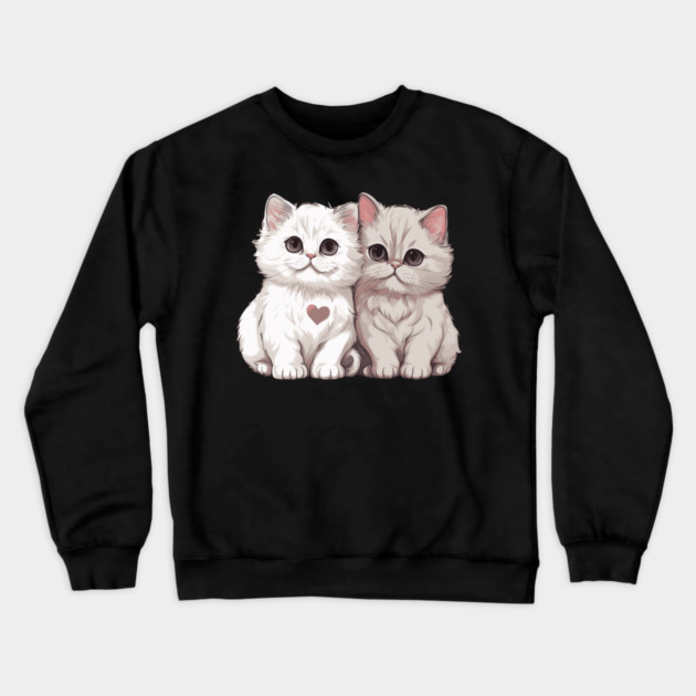 Baby Persian Cat Crewneck Sweatshirt by animegirlnft