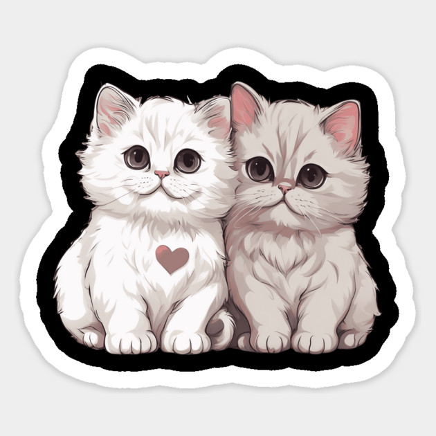 Baby Persian Cat Sticker by animegirlnft