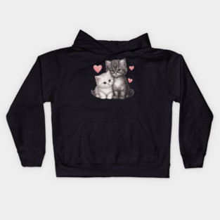 Cute Persian Kitten Kids Hoodie