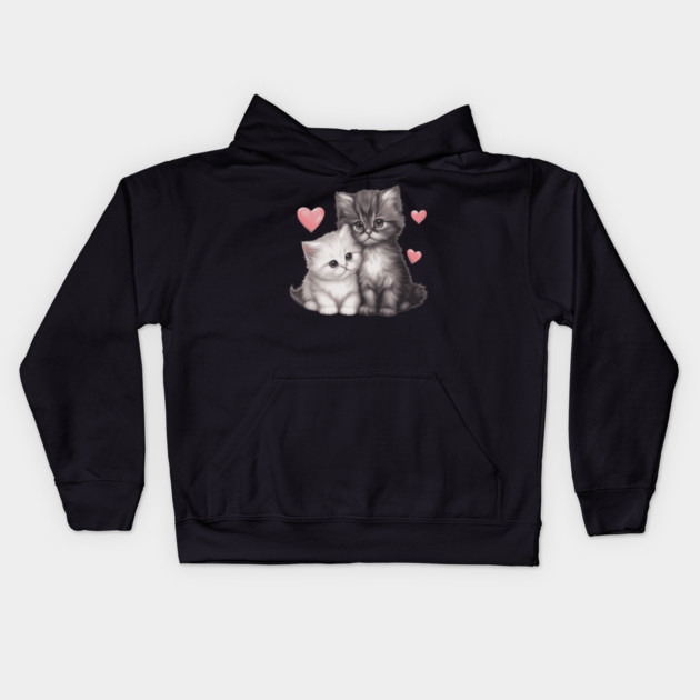 Cute Persian Kitten Kids Hoodie by animegirlnft