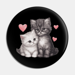 Cute Persian Kitten Pin
