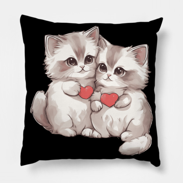 Baby Ragdoll Cat Pillow by animegirlnft