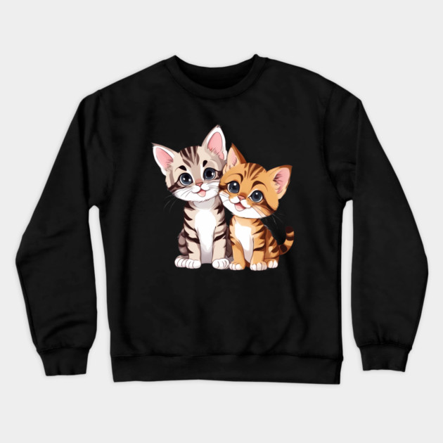 Baby Scottish Fold Cat Crewneck Sweatshirt by animegirlnft