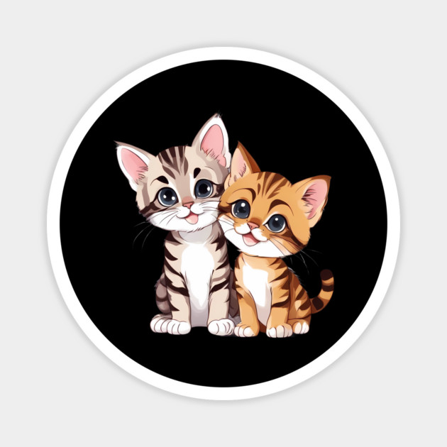 Baby Scottish Fold Cat Magnet by animegirlnft