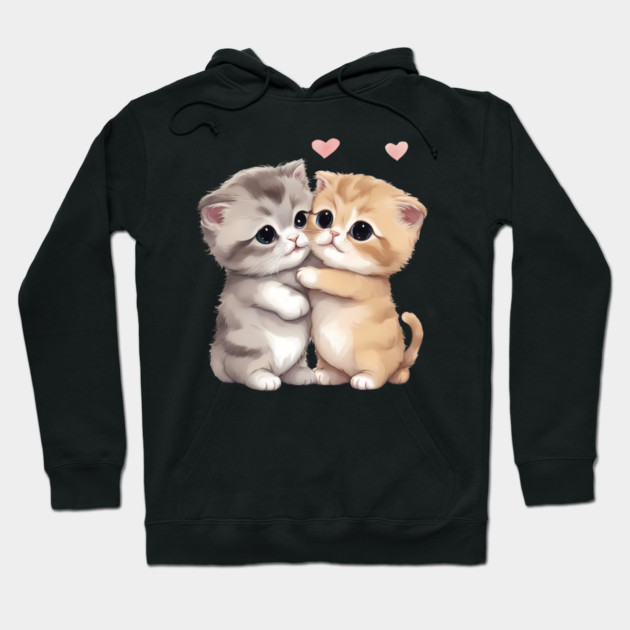 Scottish Fold Kitten Hoodie by animegirlnft