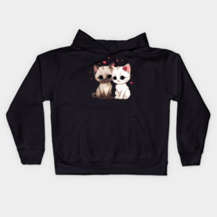 Baby Siamese Cat Kids Hoodie
