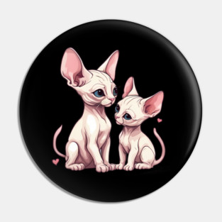 Baby Sphynx Cat Pin