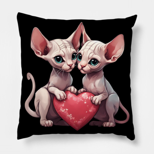 Sphynx Kitten Pillow by animegirlnft