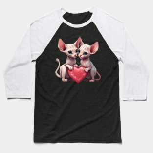 Sphynx Kitten Baseball T-Shirt