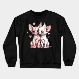 Cute Sphynx Cat Crewneck Sweatshirt