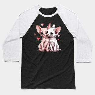 Cute Sphynx Cat Baseball T-Shirt