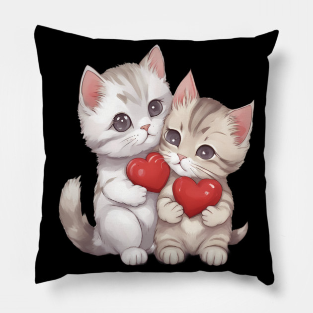 Baby Tabby Cat Pillow by animegirlnft