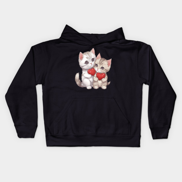 Baby Tabby Cat Kids Hoodie by animegirlnft
