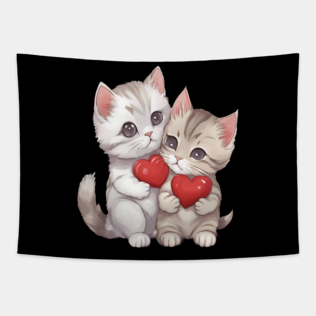 Baby Tabby Cat Tapestry by animegirlnft