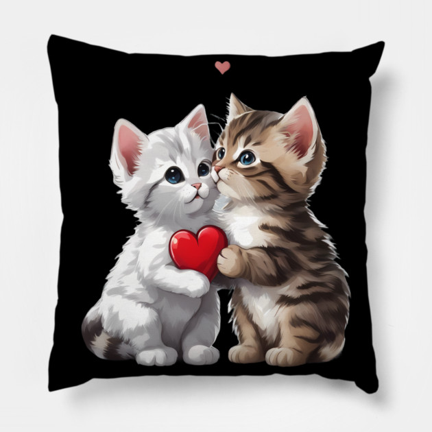 Tabby Kitten Pillow by animegirlnft