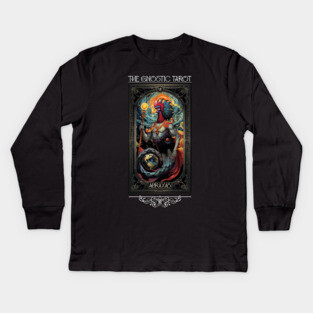 Gnostic Tarot Major Arcana - Abraxas Kids Long Sleeve T-Shirt