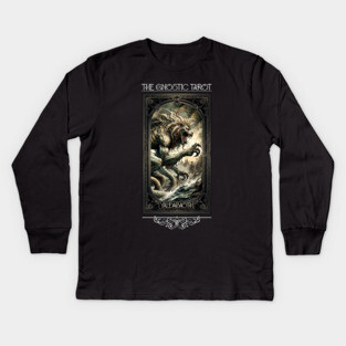 Gnostic Tarot Major Arcana - Yaldabaoth Kids Long Sleeve T-Shirt