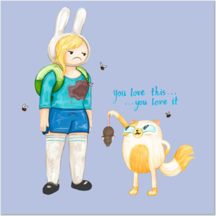 Fionna the cat mom, Adventure Time / Fionna and Cake fan art Posters and Art