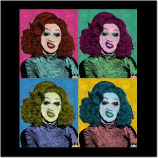 Jinkx Monsoon Chritmas Holiday 80s Pop Art Style Posters and Art