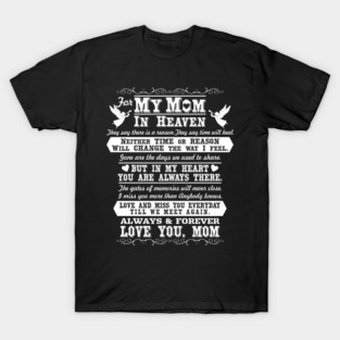 In Loving Memory of Mom, Mom in Heaven T-Shirt