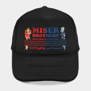 Miser Brothers // Heating and Cooling Christmas Fan Design Hat